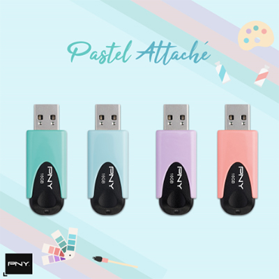 PNY Summer Essential: USB Flash Drives Pastel