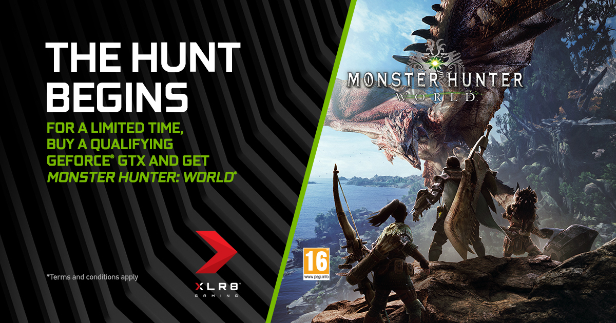 Paquete NVIDIA - GTX y Monster Hunter World