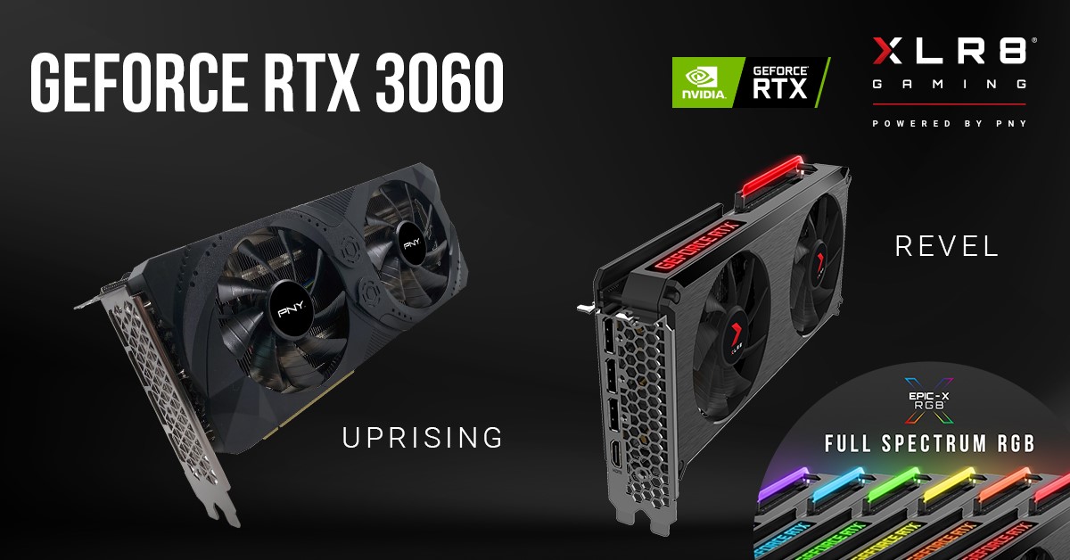PNY GeForce RTX 3060 Powered by NVIDIA Ampere Architecture Dive into the world of RTX