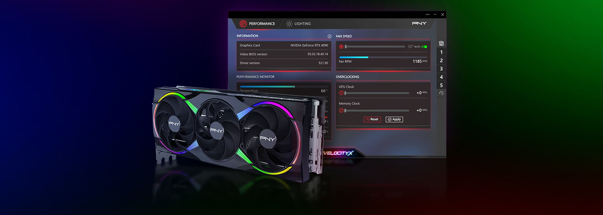 Performance geforce 5090 gpu 50 series pny technologies